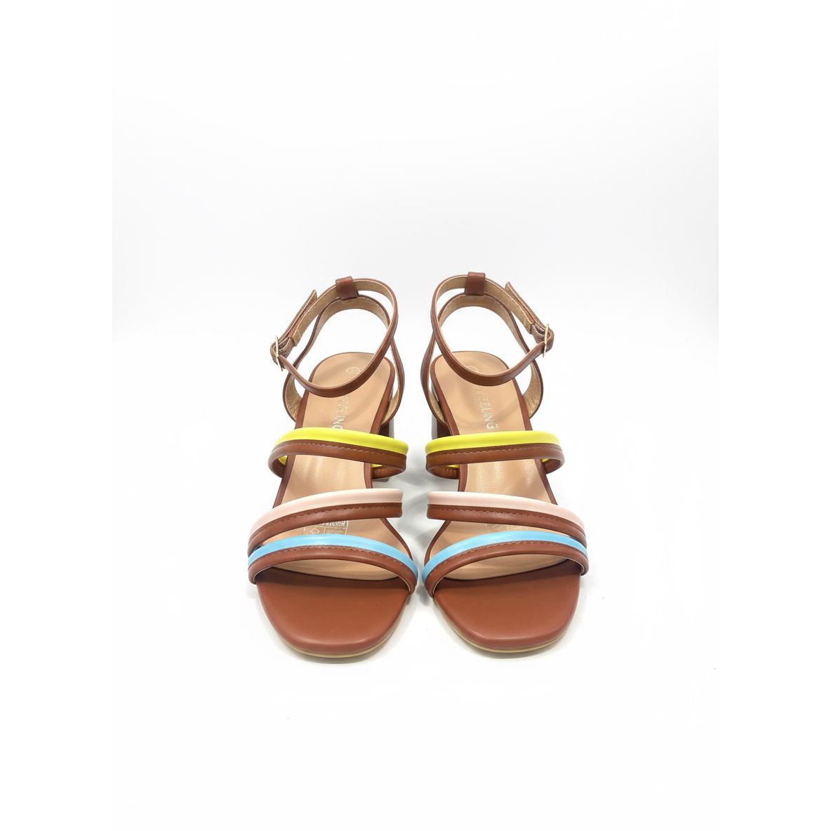 Color Block Strap Sandel
