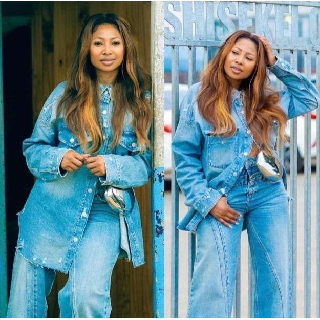 Denim Long Sleeve Button Jacket.