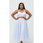 Sleeveless Open Waste Dress