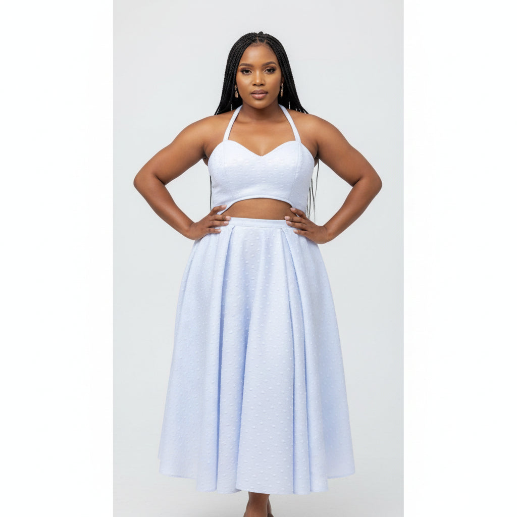 Sleeveless Open Waste Dress