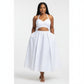 Sleeveless Open Waste Dress