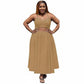 Sleeveless Open Waste Dress