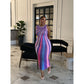 Rainbow colors Maxi Sleeveless Dress