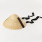 Conical Summer Wide Brim Straw Lace-up Straw Beach Hat