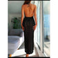 Backless Crochet Knitted Bikini Cover Up Dress.