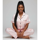 Women’s Satin Pyjama Set – Luxury Short Sleeve Sleepwear