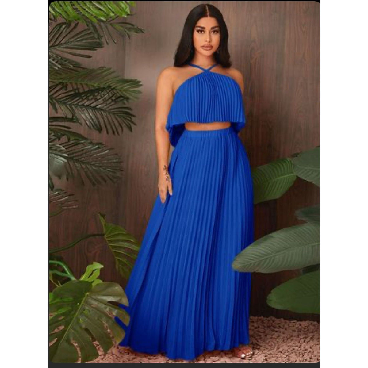 Devana Halter Top + Skirt Set main image 1