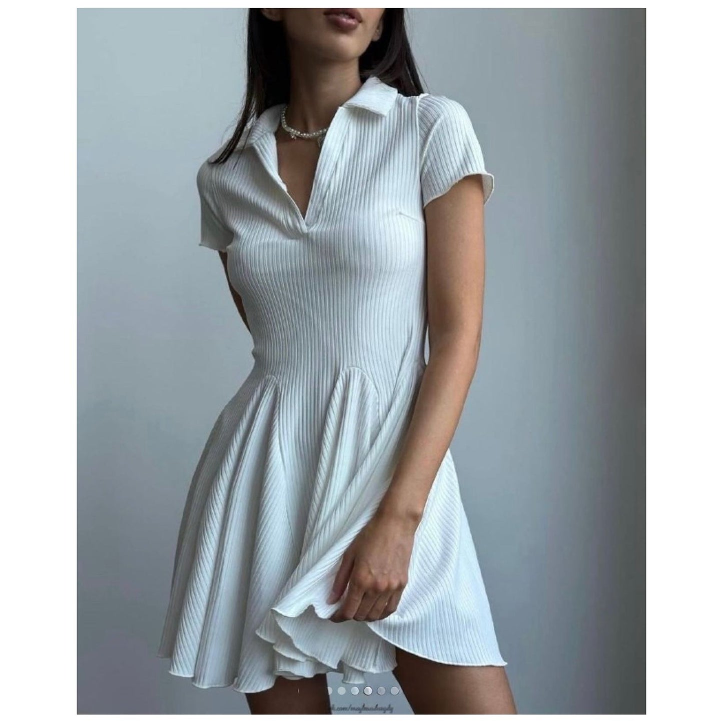 V-Neck Mini Golf Dress dress.