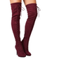 Suede Thick Heel Boots