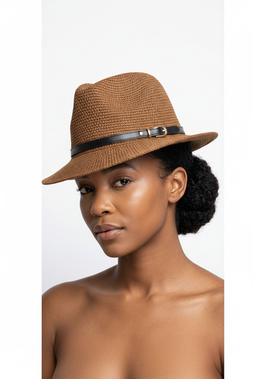 Open-Knit Crochet Summer Bucket Hat