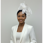 Feather Trim Fascinator Hat