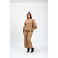 Knitted Button Cardigan & Wide-Leg Pant Set