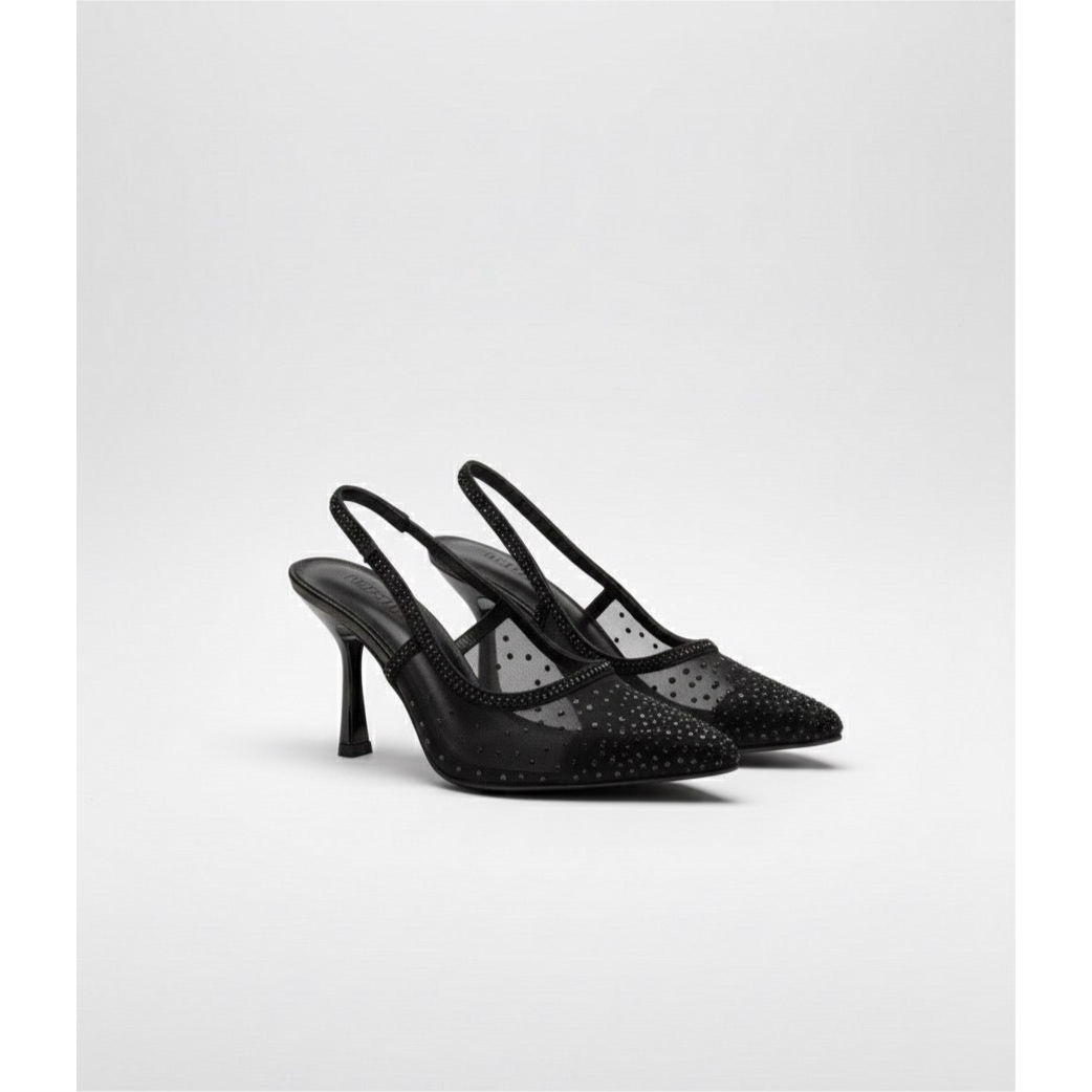 Transparent Heels with Stones