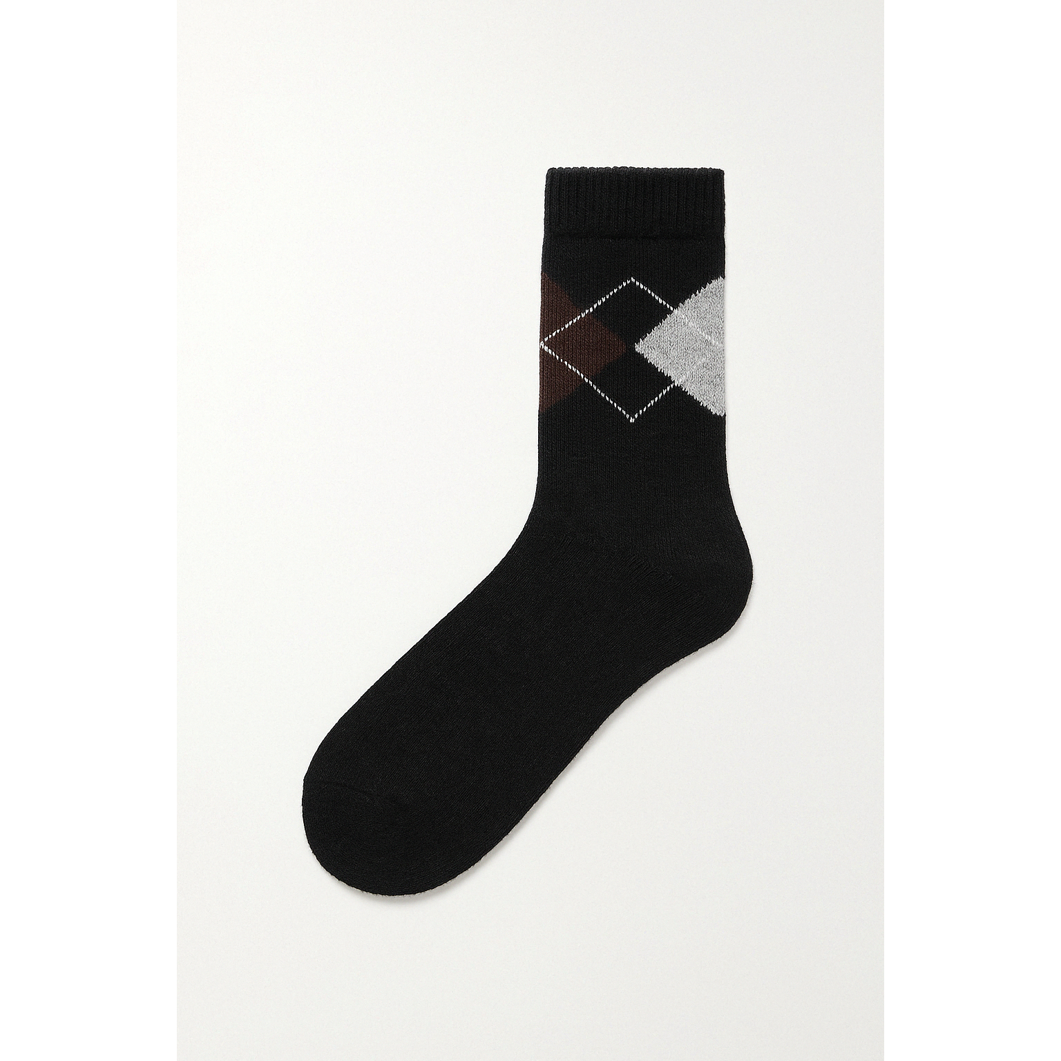 High Socks with Print Warm Soft Wool