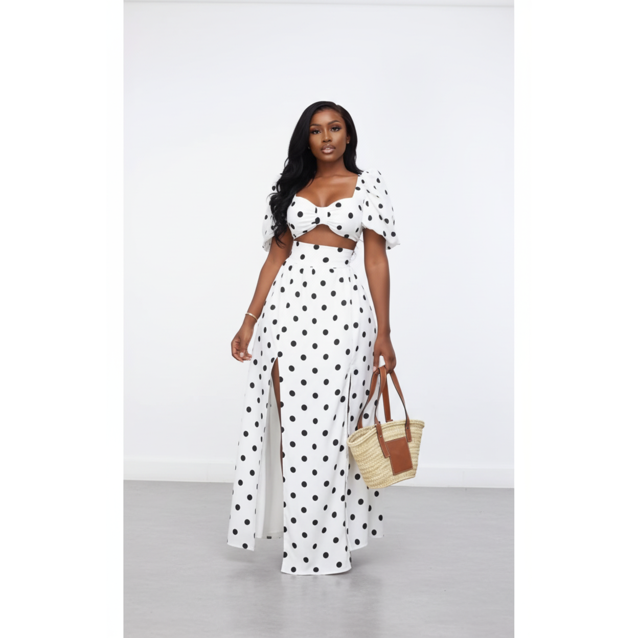 Vintage Dotted 2 Piece Set