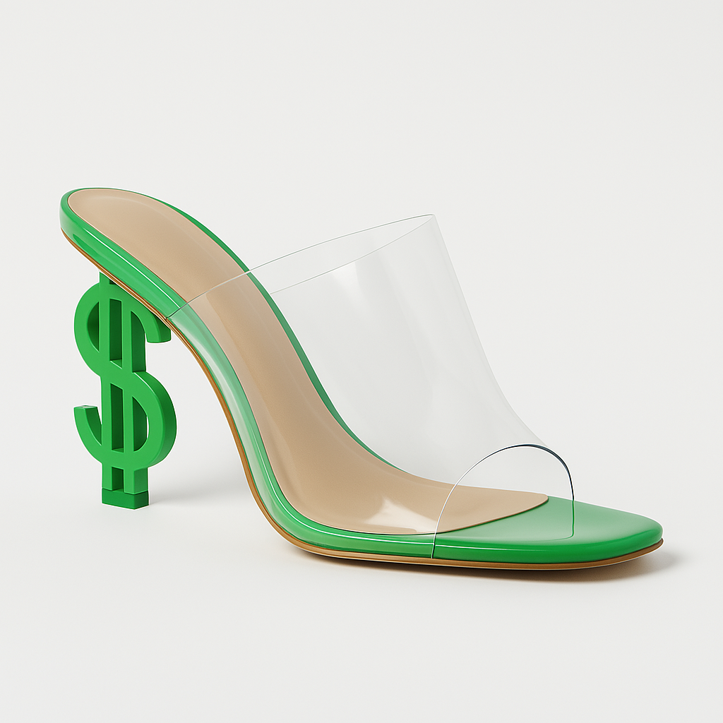 Crystal Women's Dollar heel Shoes.