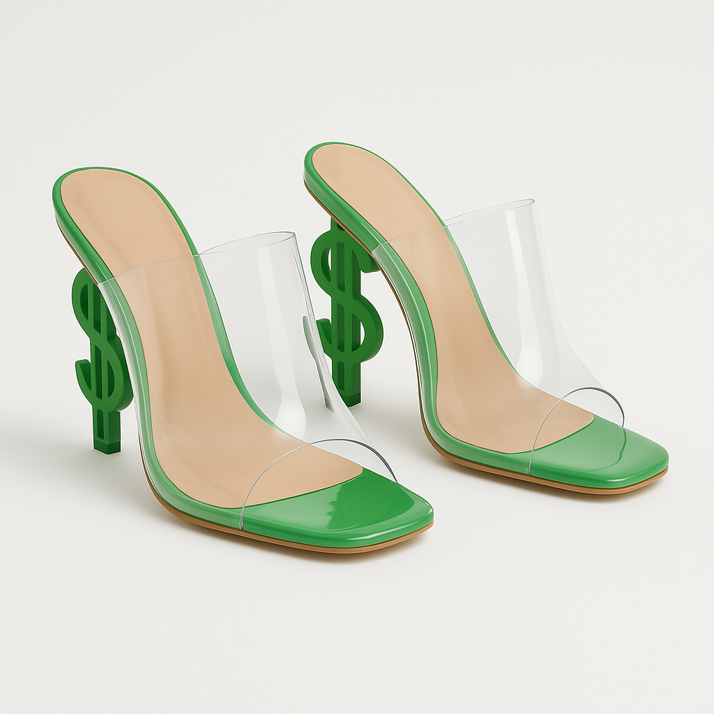 Crystal Women's Dollar heel Shoes.