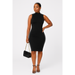Sleeveless Turtleneck Bodycon Dress