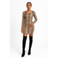 Long sleeve Snake Print Dress 