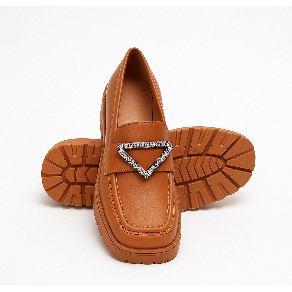 Square Toe Platform Oxford Shoes