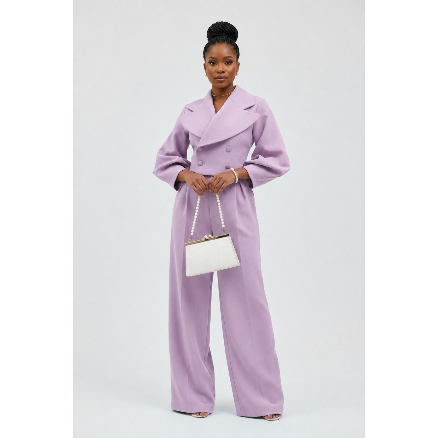 Vintage Buttoned Top & Pant Set