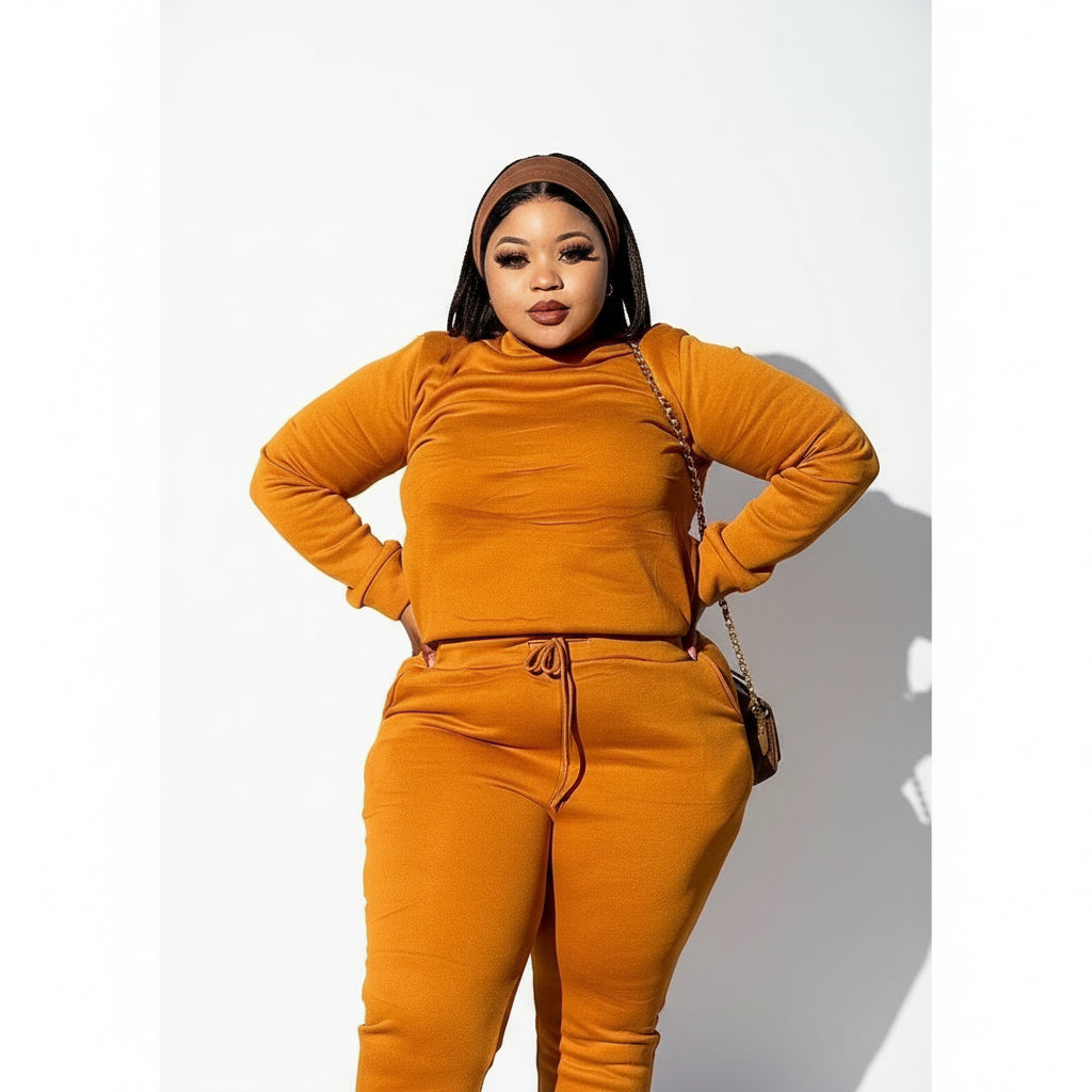 2 Piece Outfits Long Sleeve Knit Elegant Top & Wide Leg Pants