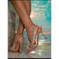 Transparent Open Toe High Heel Shoes
