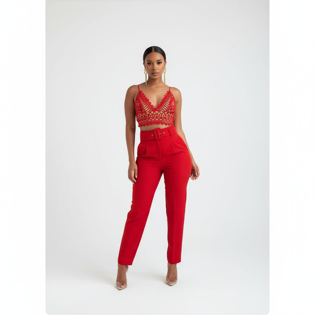 High Waisted Slim Pencil Sweatpants.