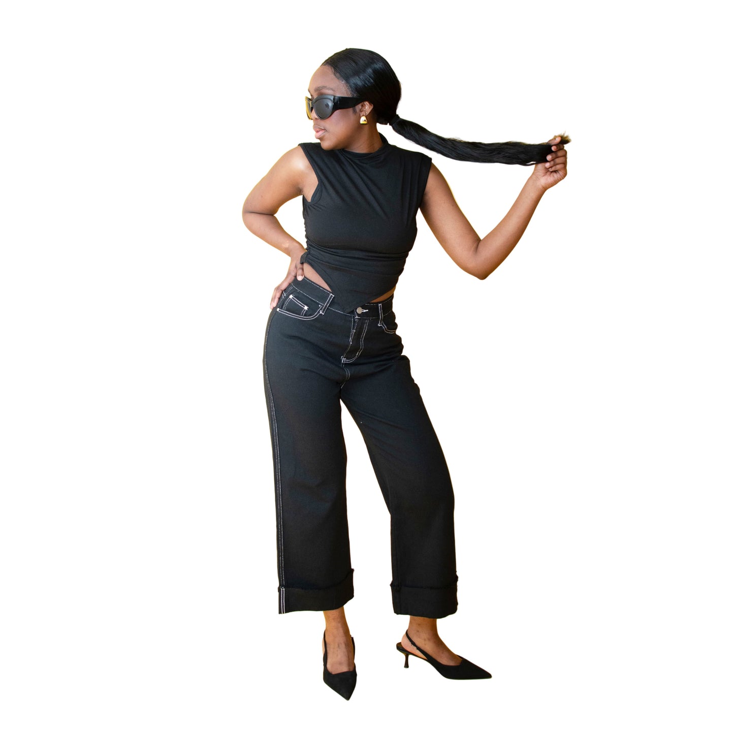 Casual Flare Cargo Pants