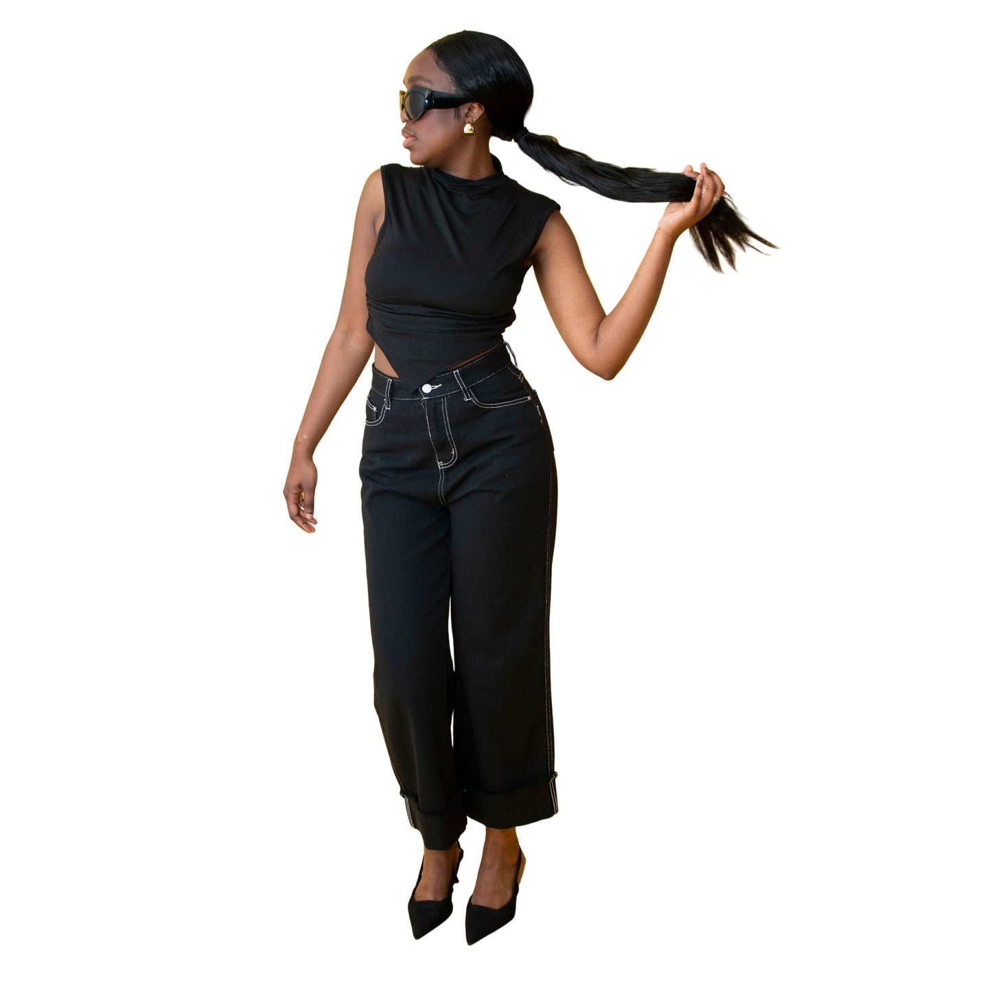 Casual Flare Cargo Pants