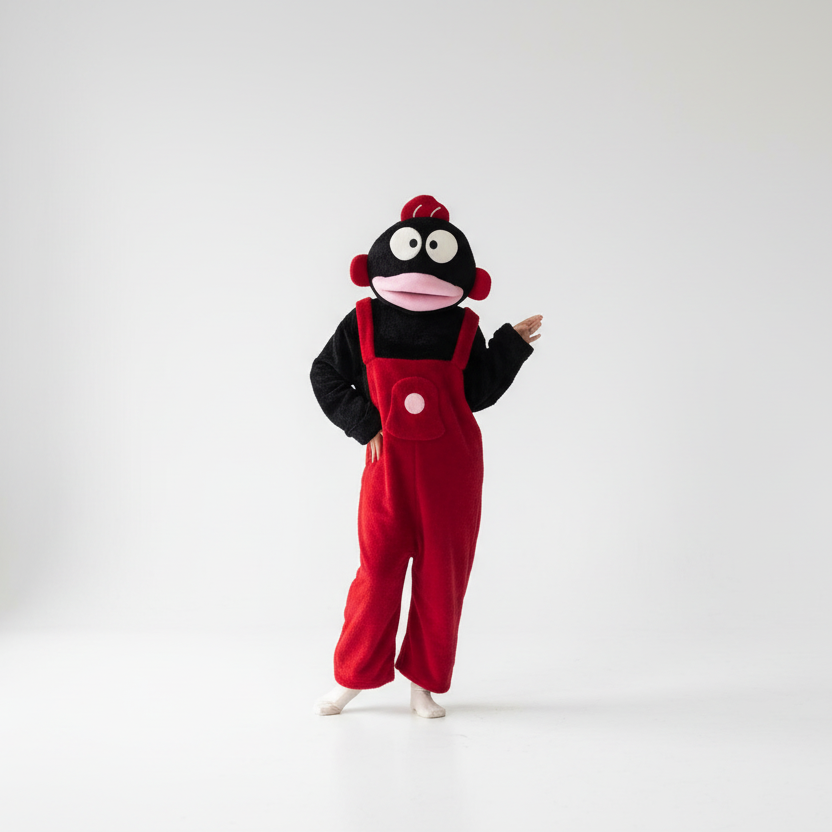 "ugly fish" Style Coral Fleece Onesie Pajamas
