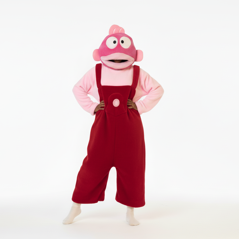 "ugly fish" Style Coral Fleece Onesie Pajamas