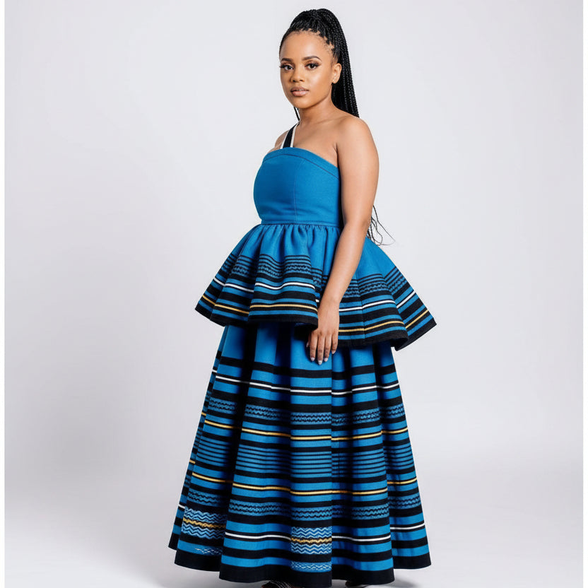 Modern Xhosa Traditional Dress.