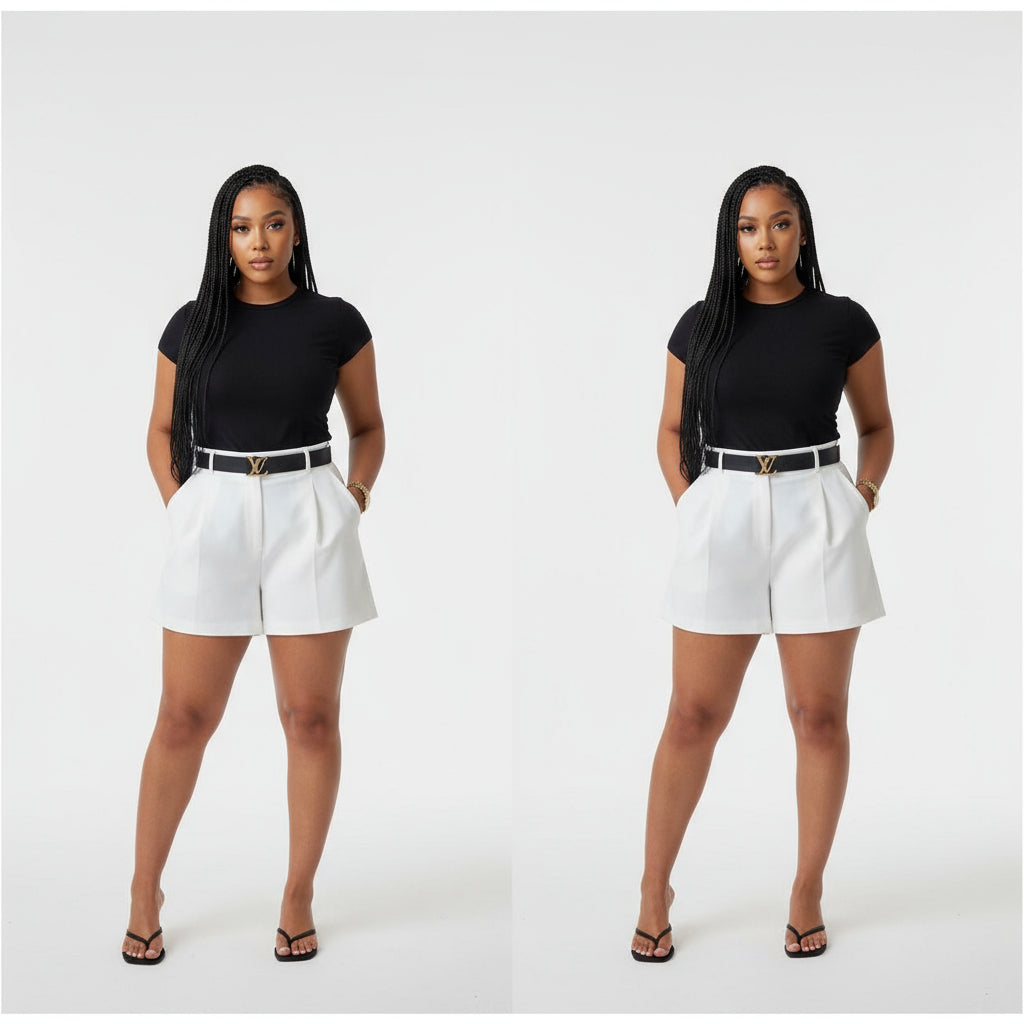 Casual Cargo Shorts High Waist Pants.