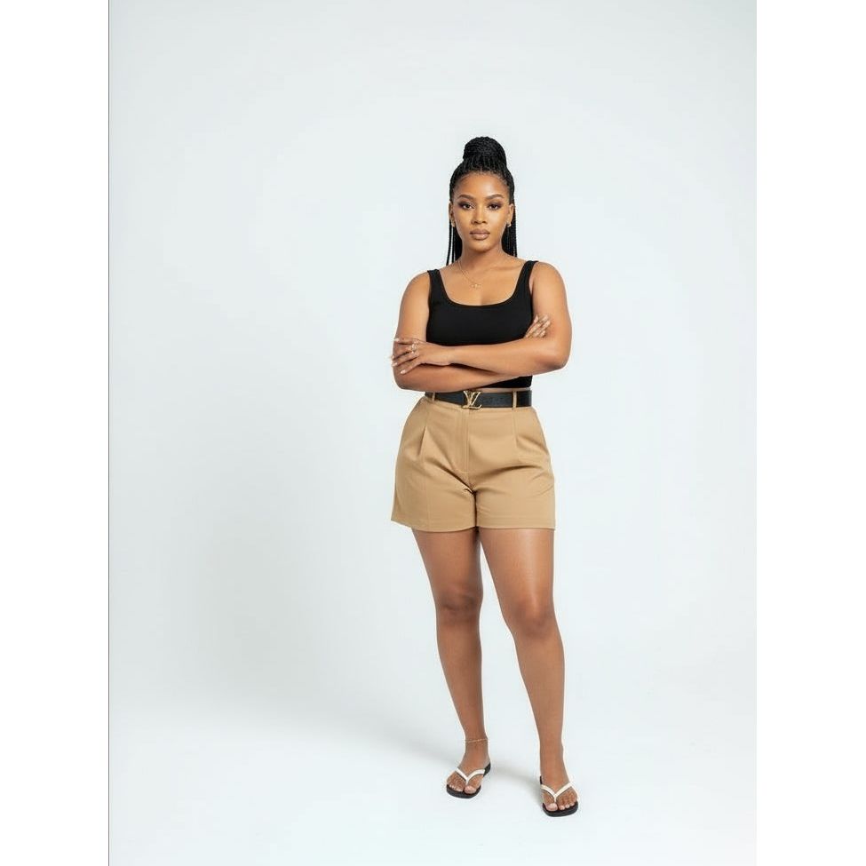 Casual Cargo Shorts High Waist Pants.