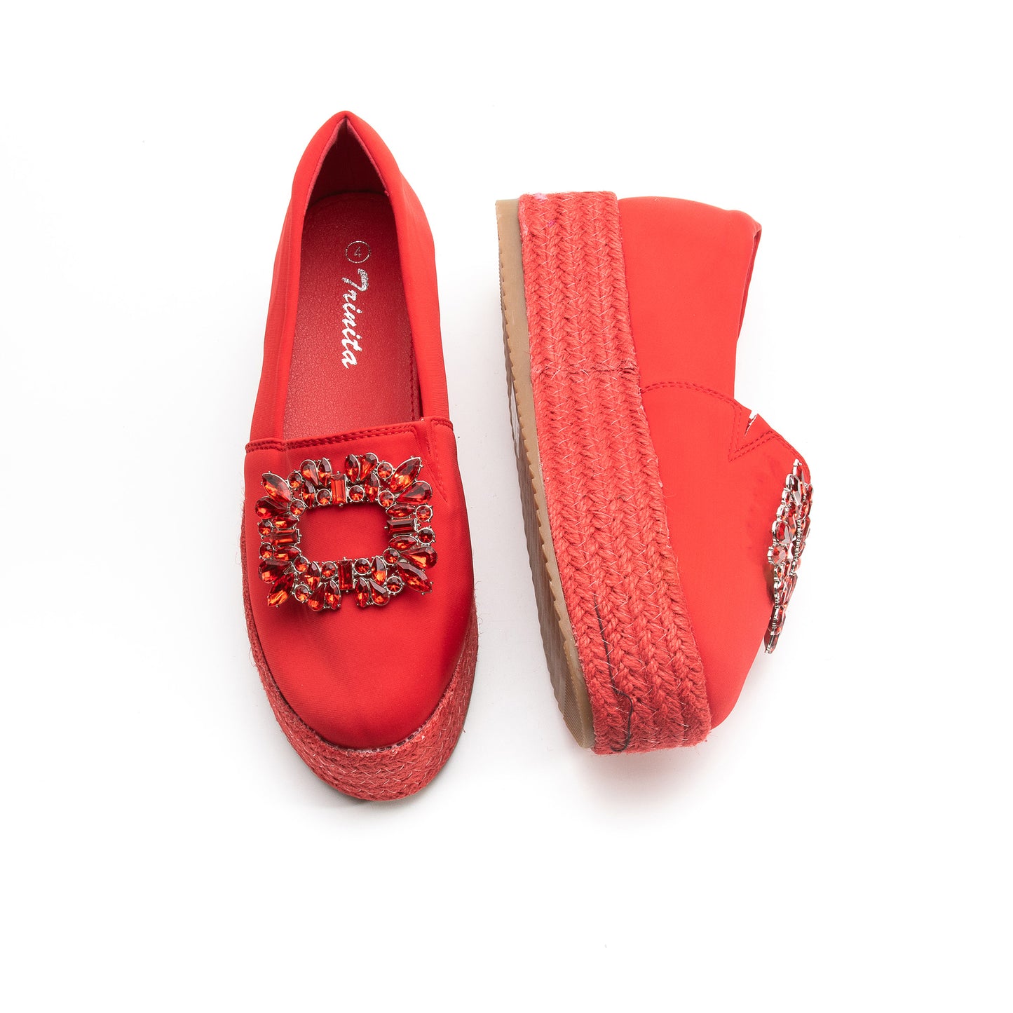 Krystal Rhinestone Decorated Platform Shoes