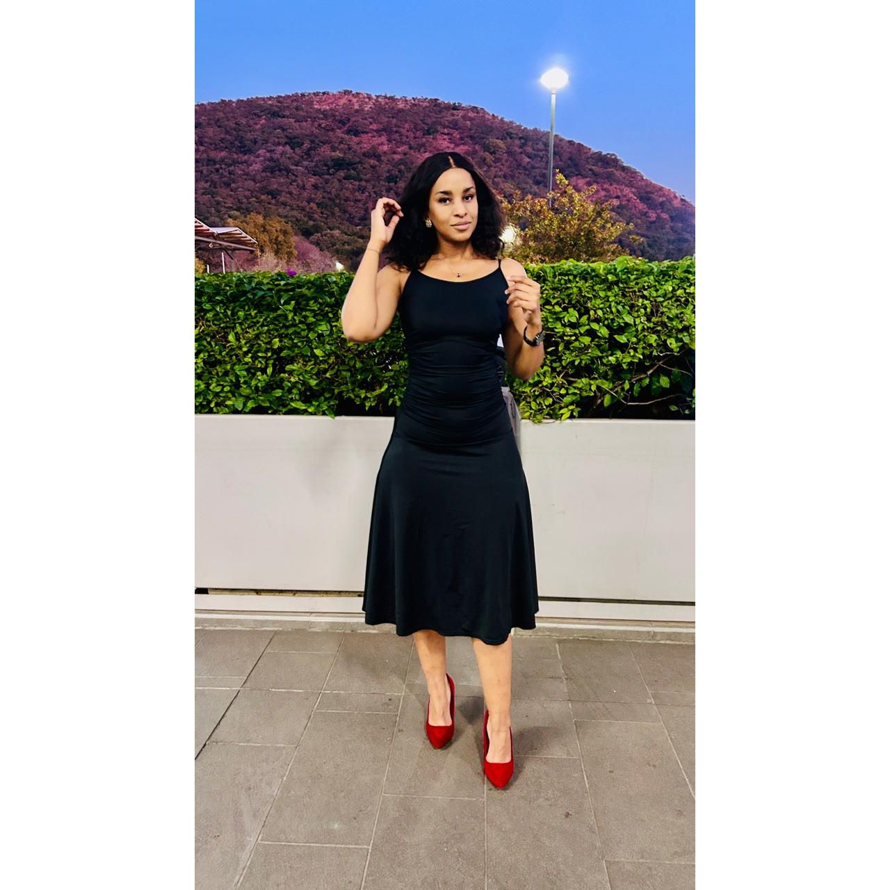 Sleeveless Off Shoulder Long Sleeve Knitted Dress