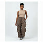 Side pocket high waisted cargo pant