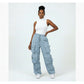 Side pocket high waisted cargo pant
