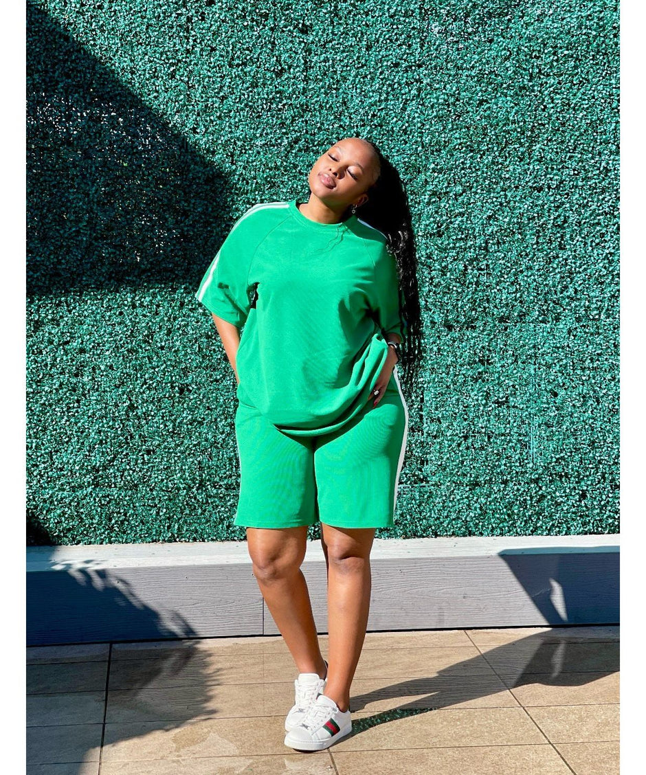 Rapper Loose-Fit 2pcs T-Shirt And Shorts Set – YELLOW SUB TRADING