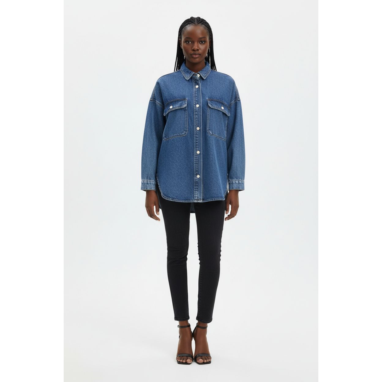 Vintage Buttoned Denim Jacket