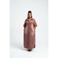 Plus Size Long Sleeve Brown Denim Dress