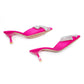 Rhinestone Bow-Knot Short Heel