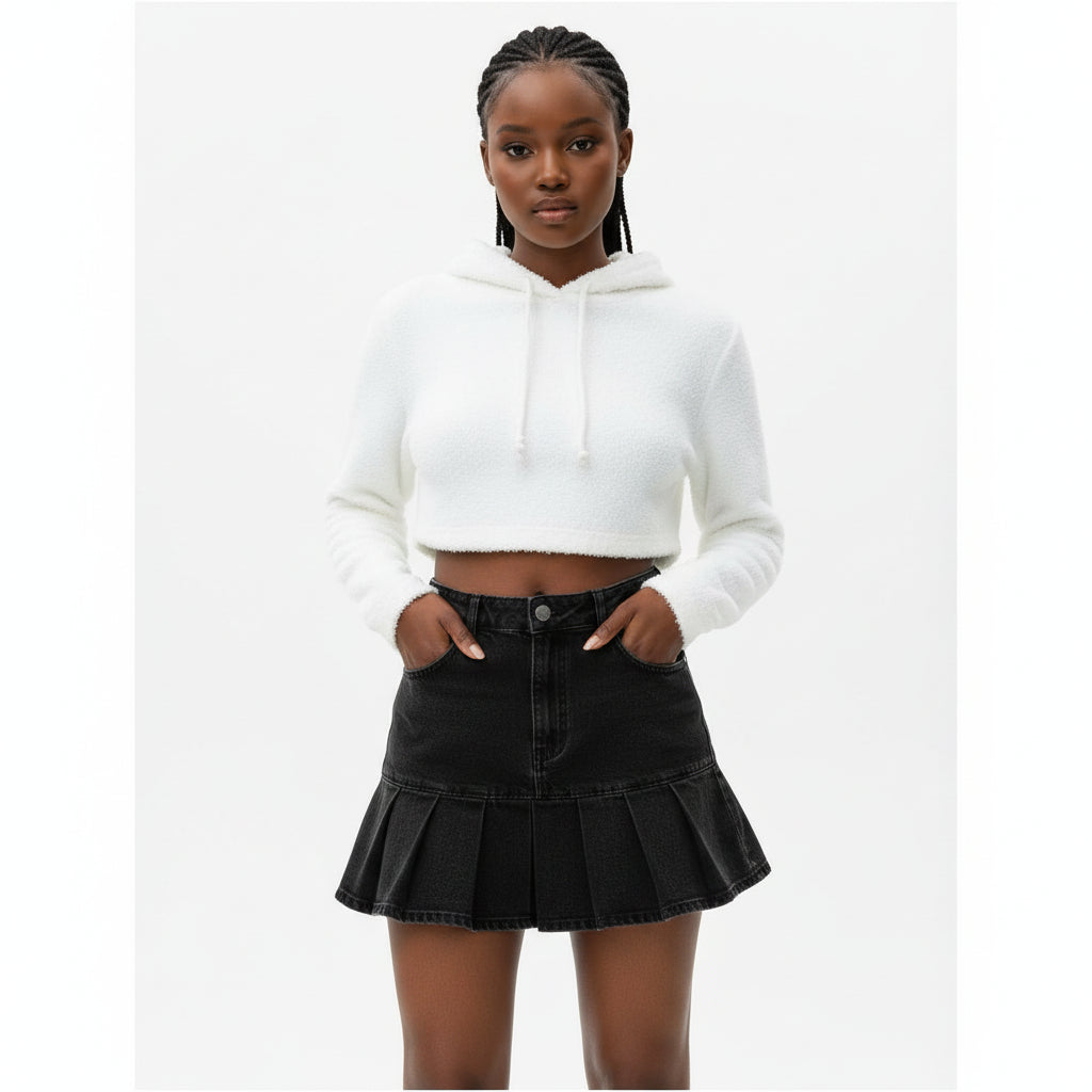 Sexy Girl Pleated Mini Skirt