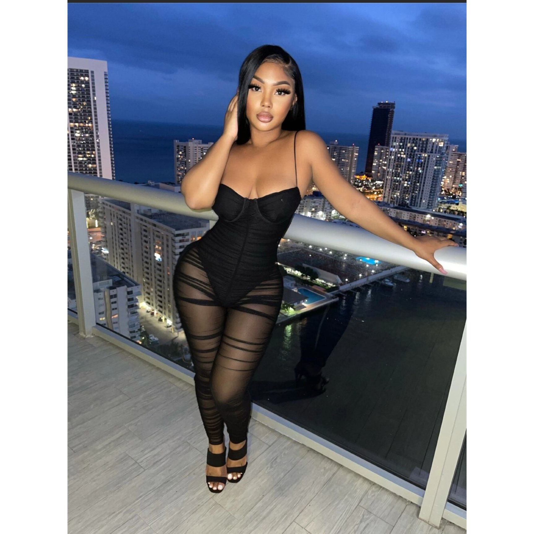 Bodycon Summer Spaghetti Strap Jumpsuit.