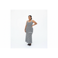 Striped Print Sleeveless Long Bodycon Dress.
