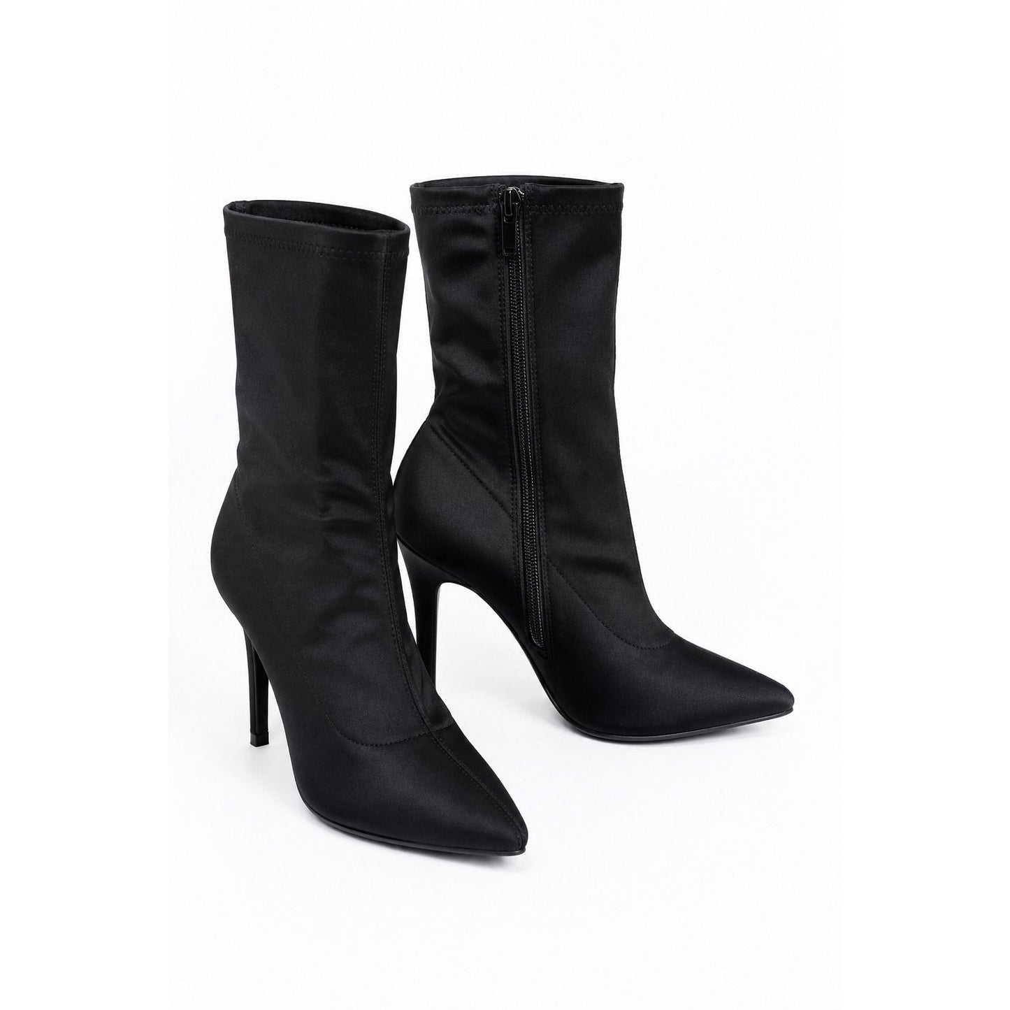 Ankle-high Sock Pointed Toe Boots