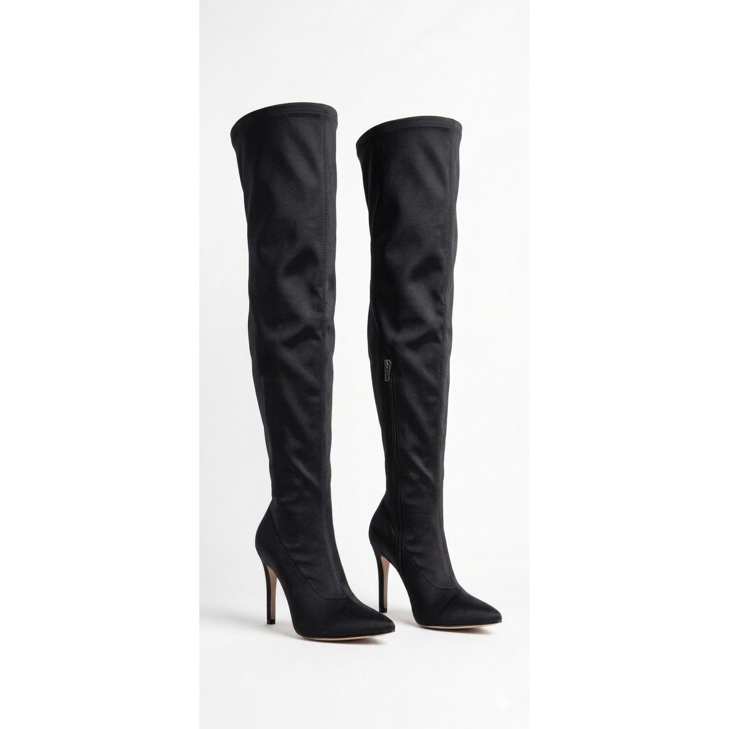 Pointed Toe Thigh High Boots