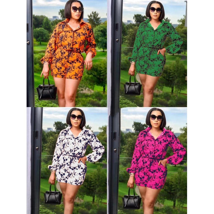 Floral Shirt & Short Set — YELLOW SUB TRADING