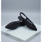 Slingback Mesh Heels Feature a Pointed Toe